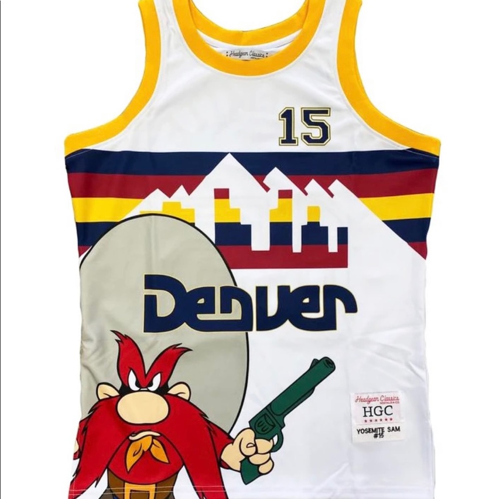 Yosemite Denver headgear classics basketball Jersey